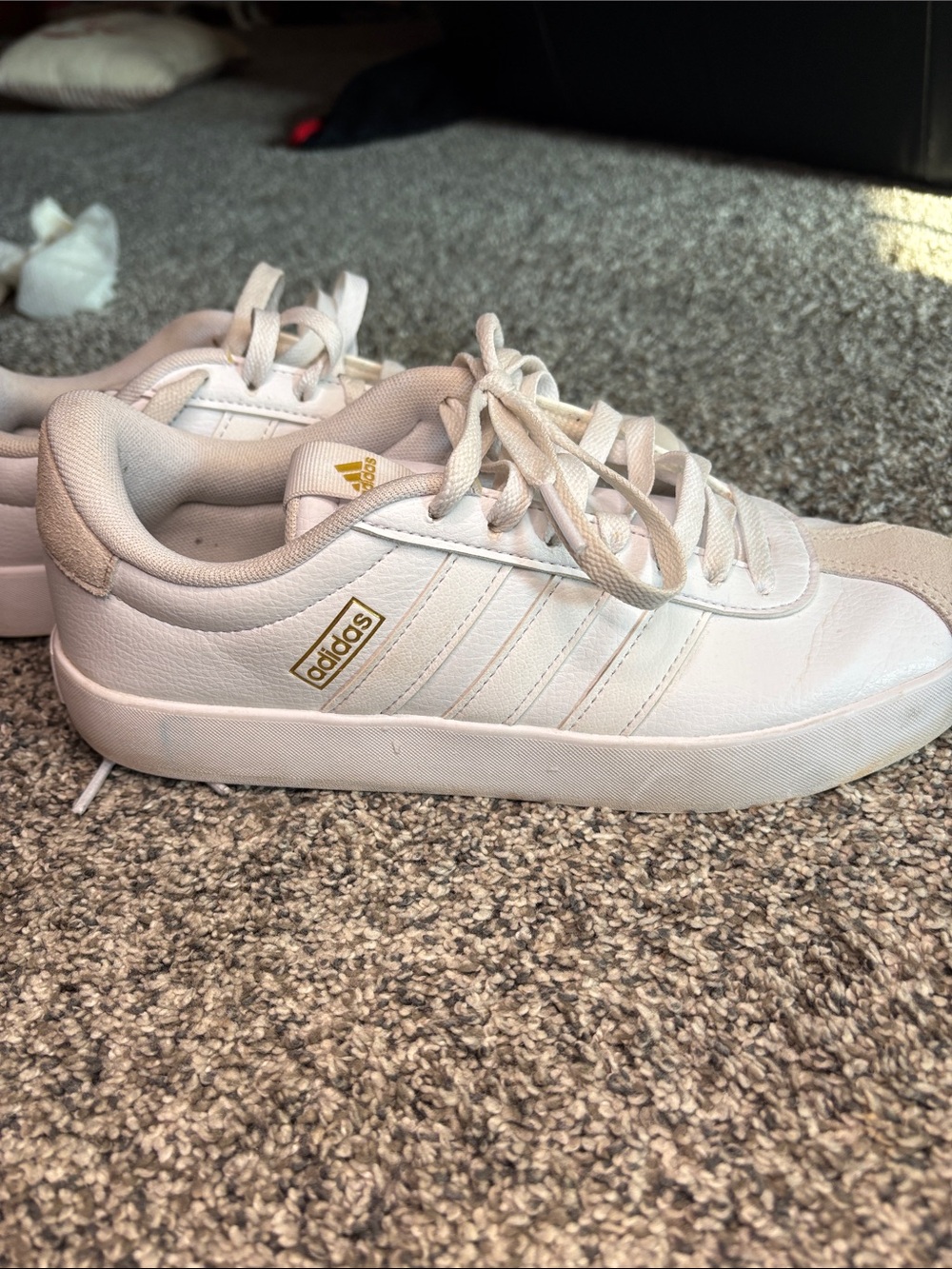 adidas Women’s White Sneakers - Picture 3 of 7